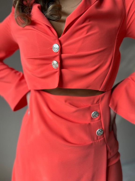 Sukienka pomarańczowa By o la la cxp1185.orange