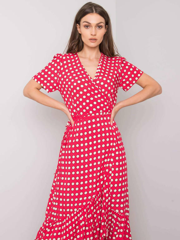 Sukienka czerwona Yups awd5679.S53