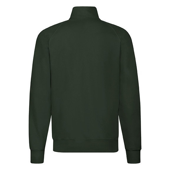 Zielona bluza męska Lightweight Sweat Jacket Fruit of the Loom