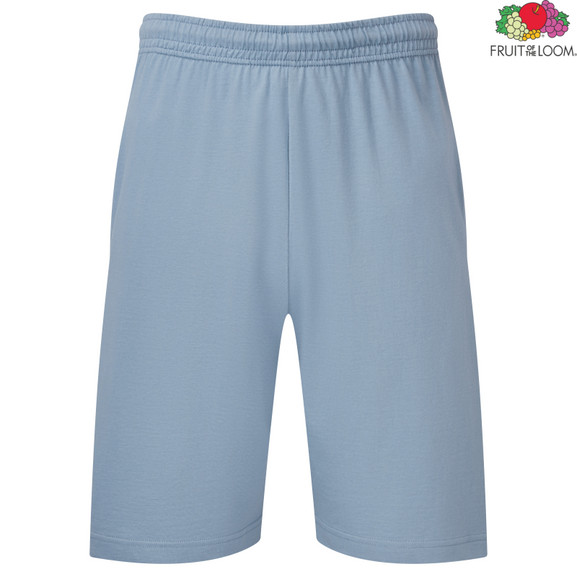 Błękitne szorty męskie Iconic 195 Jersey Fruit of the Loom