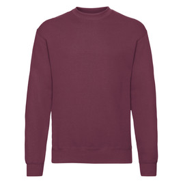 Burgundowa bluza męska Set-in Sweat Fruit of the Loom