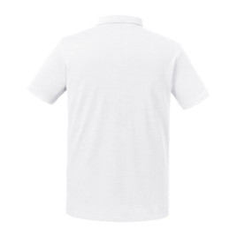 Biała koszulka męska polo Pure Organic Russell