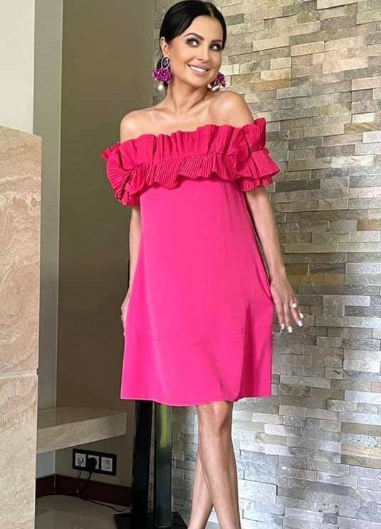 Sukienka różowa Amore Amore wxp0735.R44