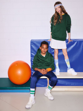 Zielona bluza dziecięca Raglan - Authentic Russell