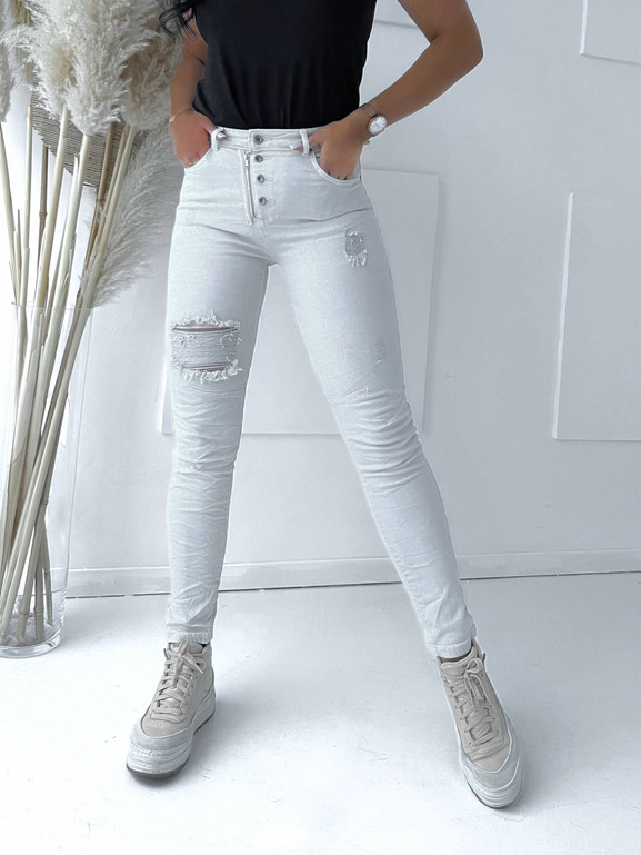 Jeansy beżowe By o la la cxp1216.ltbeige