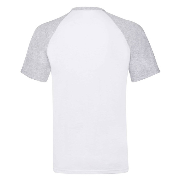 Biała koszulka męska Baseball Fruit of the Loom
