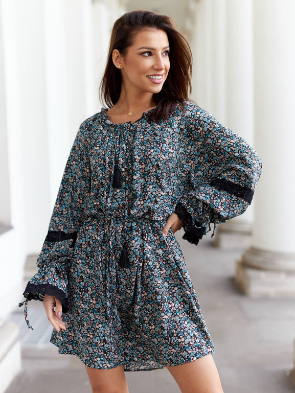 Sukienka wielobarwna By o la la cxp0918b.R00