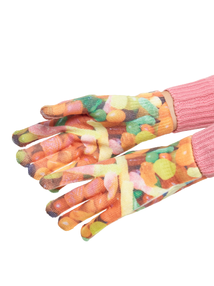 Rękawiczki pomarańczowe Yups bx3667.R07