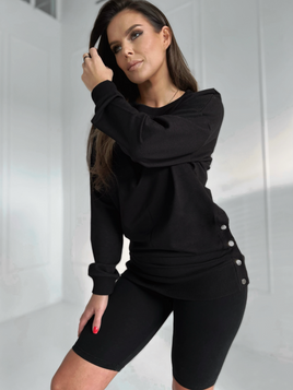 Bluza czarna Och Bella BL-1001.black 