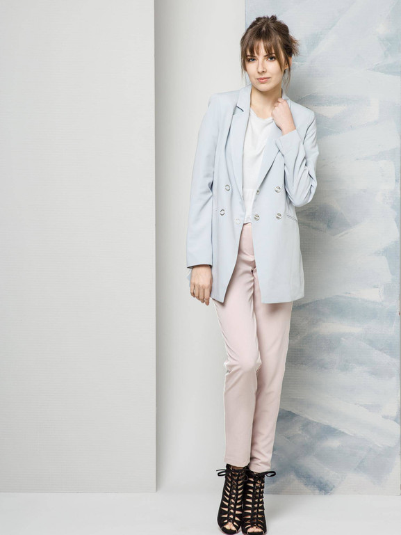 Żakiet Lemonada zapinany na napy błękitny