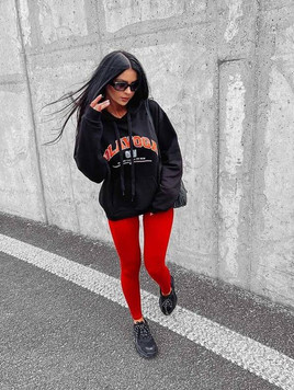 Czerwone legginsy CLASIC OLAVOGA