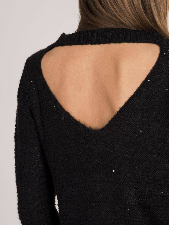 Sweter czarny Yups cmu0476.R21