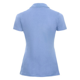 Błękitna koszulka damska polo 100% bawełna Russell