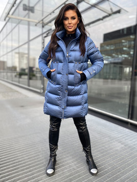 Niebieska kurtka Puchowa w Technologi Ultralight Blue Lazur Dankoff.dk