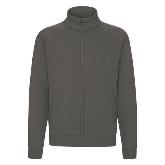 Grafitowa bluza męska rozpinana Sweat Jacket Fruit of the Loom