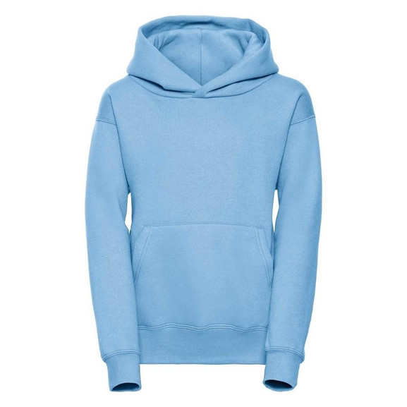 Błękitna bluza dziecięca z kapturem Hooded Sweatshirt Russell