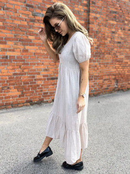 Sukienka beżowa Och Bella BI-25504.beige