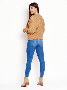 Sweter karmelowy Cocomore cmgB061.R41 