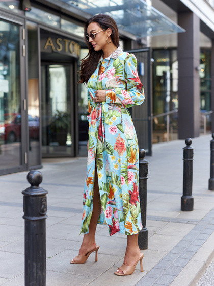 Sukienka niebieska By o la la cxp1059.blue