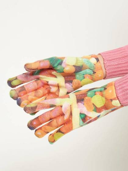 Rękawiczki pomarańczowe Yups bx3667.R07