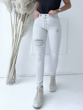 Jeansy beżowe By o la la cxp1216.ltbeige