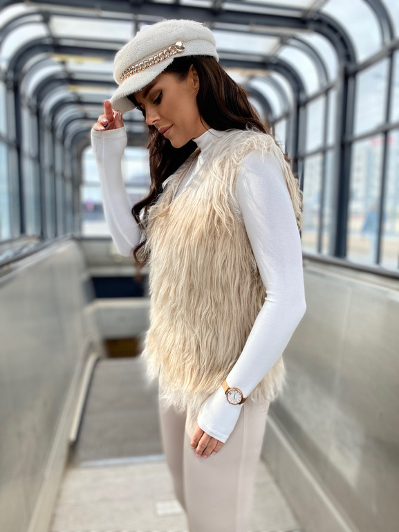 Kamizelka beżowa Yups DT-067.R40