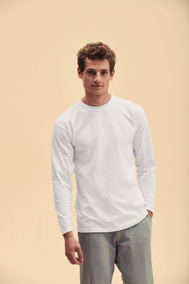 Biała koszulka męska Super Premium Fruit of the Loom