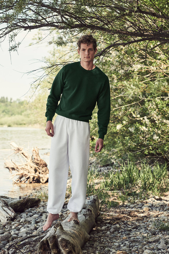 Zielona bluza męska Set-in Sweat Fruit of the Loom