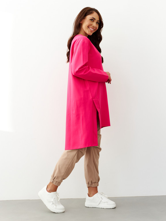 Sukienka amarantowa By o la la cxp1167.amaranth