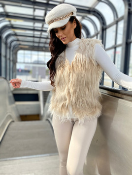 Kamizelka beżowa Yups DT-067.R40