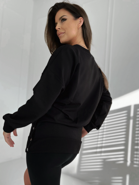 Bluza czarna Och Bella BL-1001.black