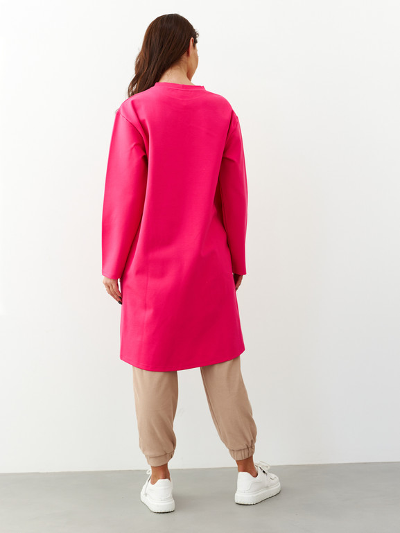 Sukienka amarantowa By o la la cxp1167.amaranth