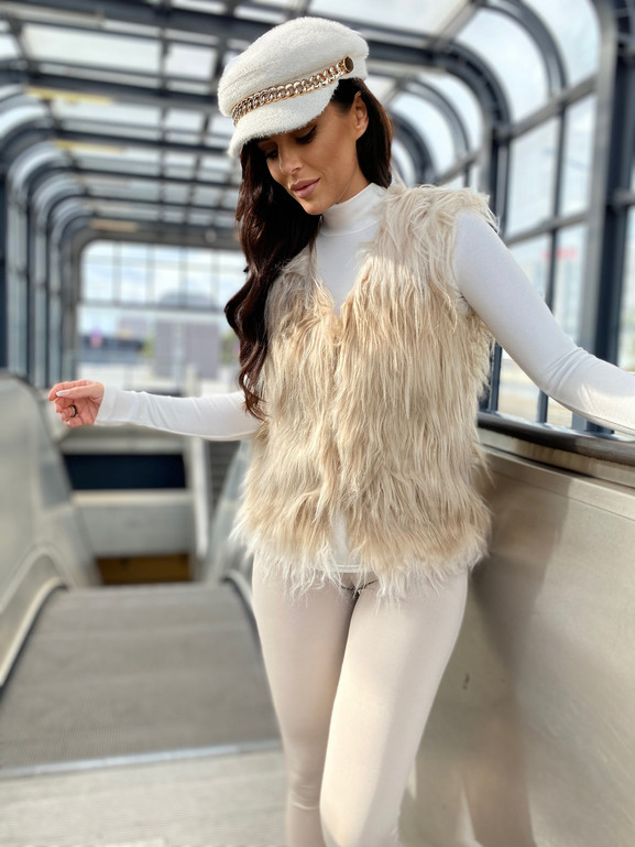 Kamizelka beżowa Yups DT-067.R40