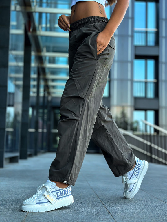 Spodnie khaki Och Bella OB-056.khaki