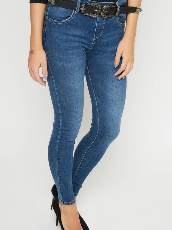 Jegginsy niebieskie DENIM cxj8828.R14