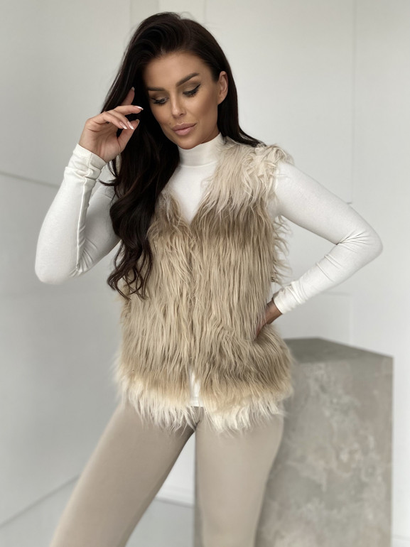 Kamizelka beżowa Yups DT-067.R40