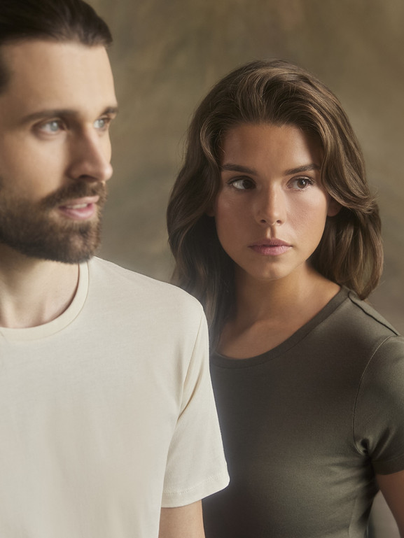 Oliwkowa koszulka damska Pure Organic Russell