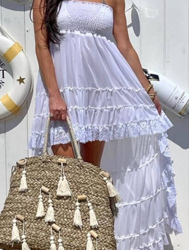 Sukienka biała By o la la wxp0804.R01