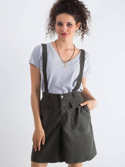 Spódnica khaki Yups cmu0530.R69