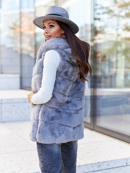 Kamizelka szara Och Bella 2116.S48