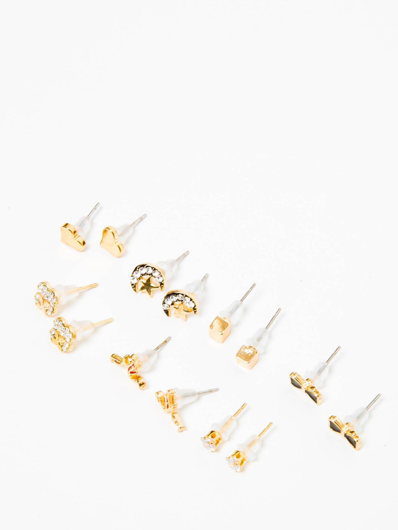 Kolczyki w kolorze złota Yups dbi0442.R06