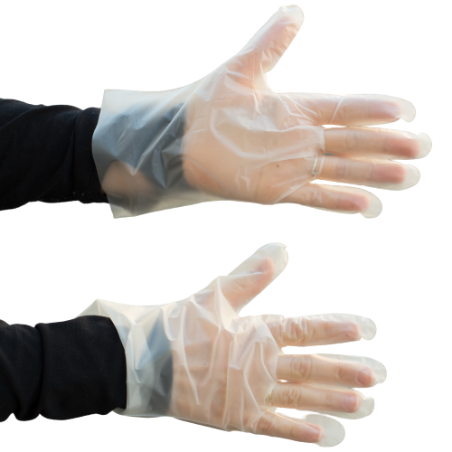 Rękawiczki ochronne 100 sztuk - jednorazowe białe