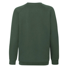 Zielona bluza dziecięca Raglan Sweat Fruit of the Loom