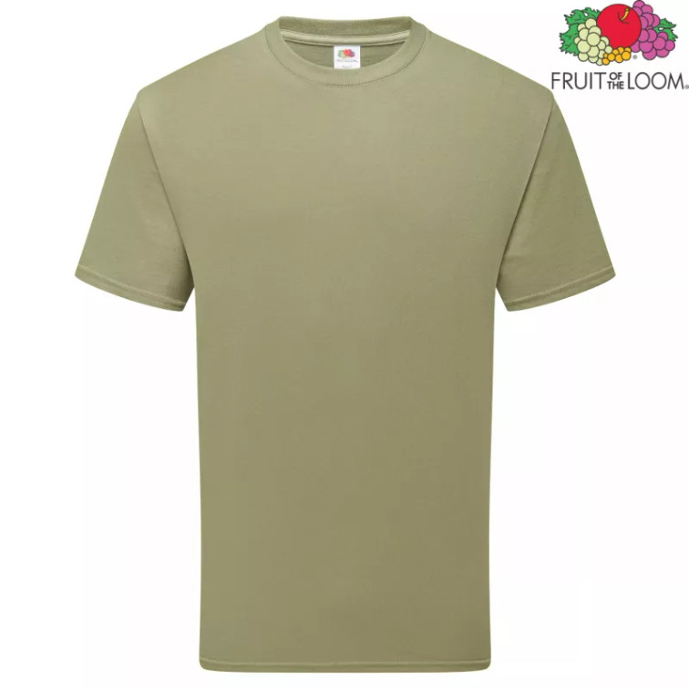 Oliwkowa koszulka Pure Cotton T  Fruit of the Loom