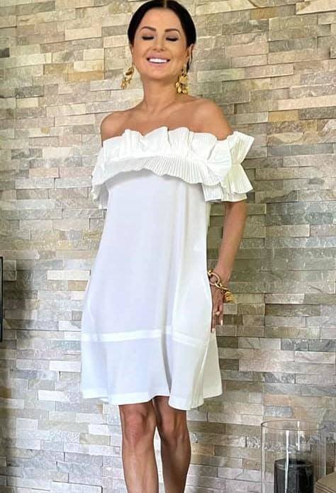 Sukienka biała Amore Amore wxp0735.R01