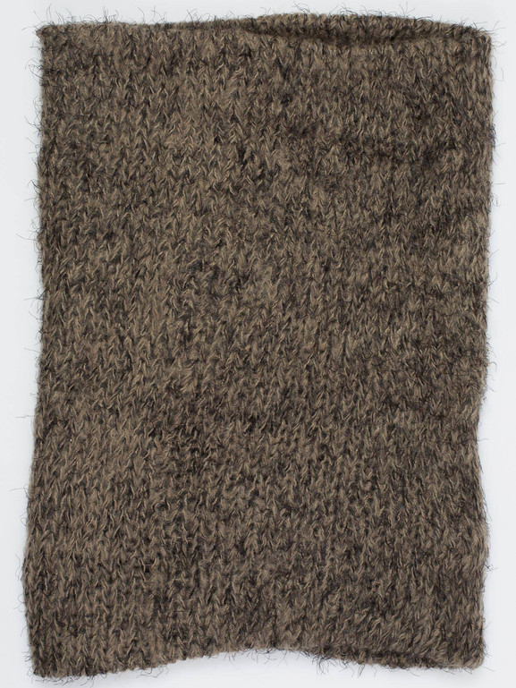 Komin gruby brązowy