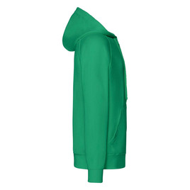 Zielona bluza męska z kapturem Lightweight Zip Thru Hooded Sweat Fruit of the Loom