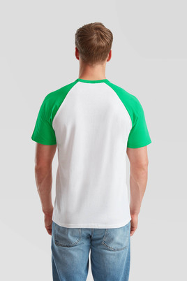 Biała koszulka męska Baseball Fruit of the Loom