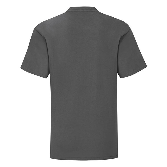 Grafitowa koszulka dziecięca z czesanej bawełny Fruit of the Loom