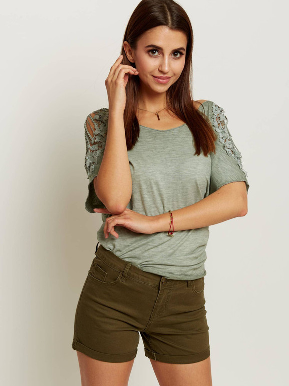 Szorty khaki Yups wmu0533.R69